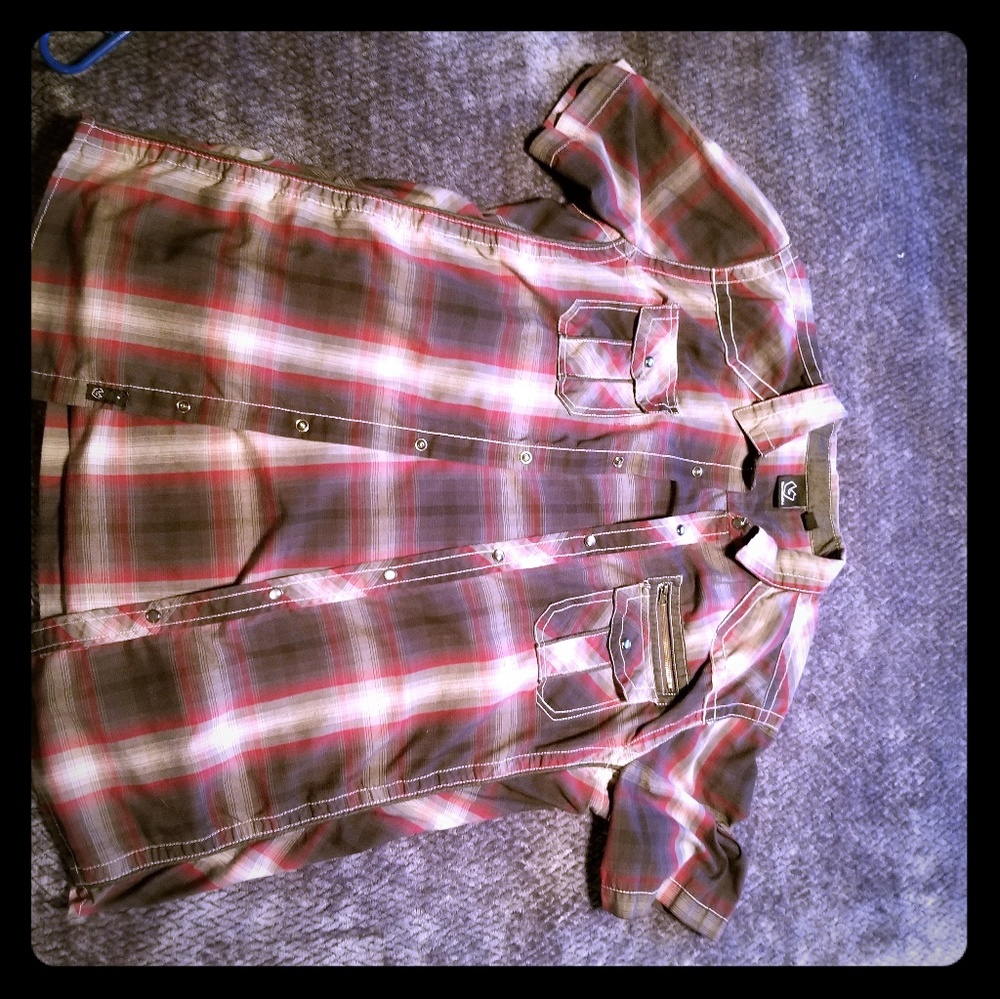 Nice Burnside short-sleeve button-up